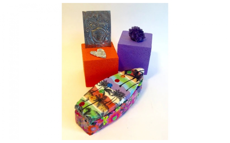 CelluClay Surfboard Treasure Box Designed by Lisa Fulmer for ACTIVA Products